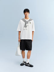Men's Cotton T-Shirt with Back Print