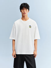 Men's Cotton T-Shirt with Back Print
