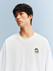 Men's Cotton T-Shirt with Back Print