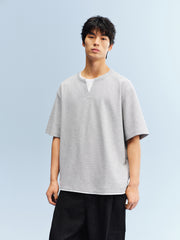 Men's Layered-Look Waffle T-Shirt