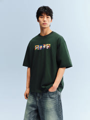 Men's Cotton Cartoon Print T-Shirt