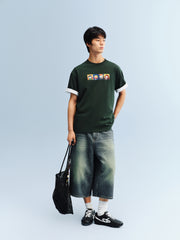 Men's Cotton Cartoon Print T-Shirt