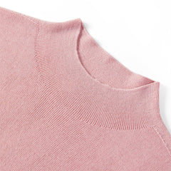 Women's Pink Sheep Wool Pullover Sweater