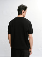 Men's Slim-Fit Solid Short-Sleeve Knit Top