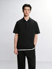 Men's 3D Embroidered Graphic Polo Shirt