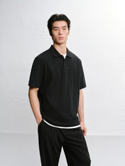 Men's 3D Embroidered Graphic Polo Shirt