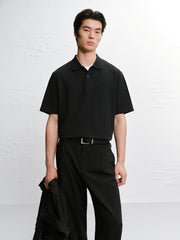 Men's 3D Embroidered Graphic Polo Shirt