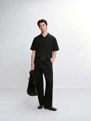 Men's 3D Embroidered Graphic Polo Shirt
