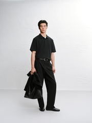 Men's 3D Embroidered Graphic Polo Shirt