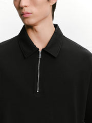 Men's Short-Sleeve Zip Polo Shirt