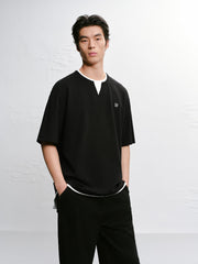 Men's Contrast Layered-Look T-Shirt