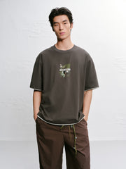 Men's Cotton Printed Short-Sleeve T-Shirt