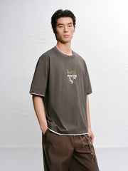 Men's Cotton Printed Short-Sleeve T-Shirt