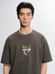 Men's Cotton Printed Short-Sleeve T-Shirt