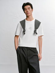 Men's Casual Embroidered Short-Sleeve T-Shirt