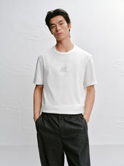 Men's Casual Embroidered Short-Sleeve T-Shirt