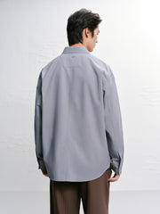 Men's Casual Loose-Fit Jacquard Shirt