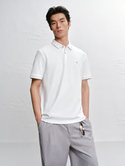 Men's Casual Embroidery Short-Sleeve Polo