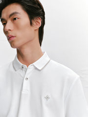 Men's Casual Embroidery Short-Sleeve Polo