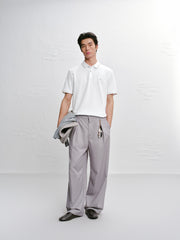 Men's Casual Embroidery Short-Sleeve Polo