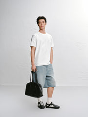 Men's Casual 3D Jacquard Short-Sleeve T-Shirt
