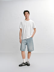 Men's Casual 3D Jacquard Short-Sleeve T-Shirt