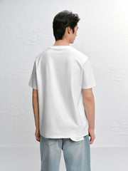 Men's Casual 3D Jacquard Short-Sleeve T-Shirt