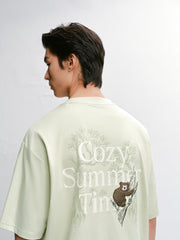 Men's Casual Embroidery Short-Sleeve T-Shirt