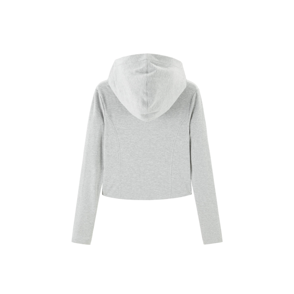 Women's Slim-Fit Contoured Panel Hooded Sweatshirt