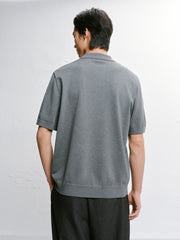 Men's Casual Contrast Color Polo Shirt