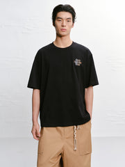 Men's Loose-Fit Letter Graphic T-Shirt