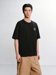Men's Loose-Fit Letter Graphic T-Shirt