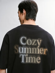 Men's Loose-Fit Letter Graphic T-Shirt