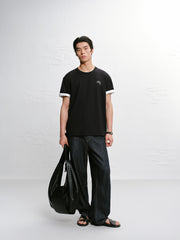 Men's Old Money Embroidered Short-Sleeve T-Shirt