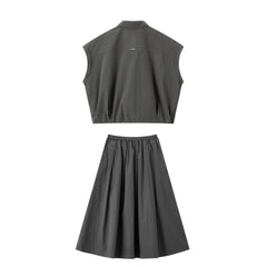 Women's Commuter Shirt and Skirt Set