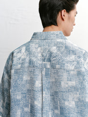 Men's Casual Short Sleeve Denim Shirt