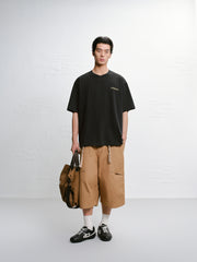 Men's loose-fit washed short-sleeve shirt