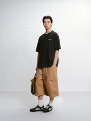 Men's loose-fit washed short-sleeve shirt