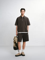Men's Loose Textured POLO Shirt
