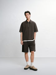 Men's Embroidered Five-Point Casual Pants