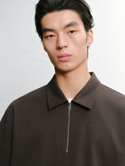 Men's Loose Textured POLO Shirt