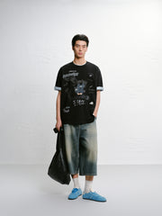 Men's Printed Short-Sleeved T-Shirt