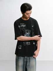 Men's Printed Short-Sleeved T-Shirt