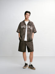 Men's Gradient Print Casual Shorts