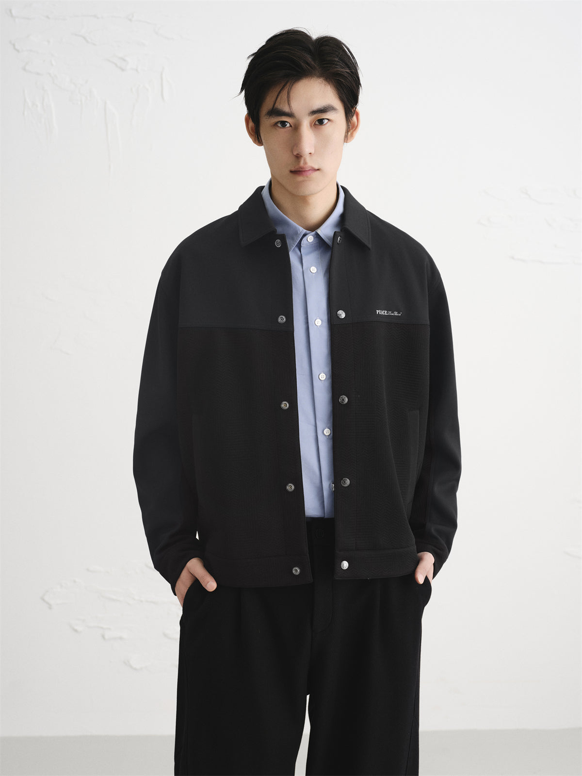 Men's Embroidered Panel Commuter Jacket