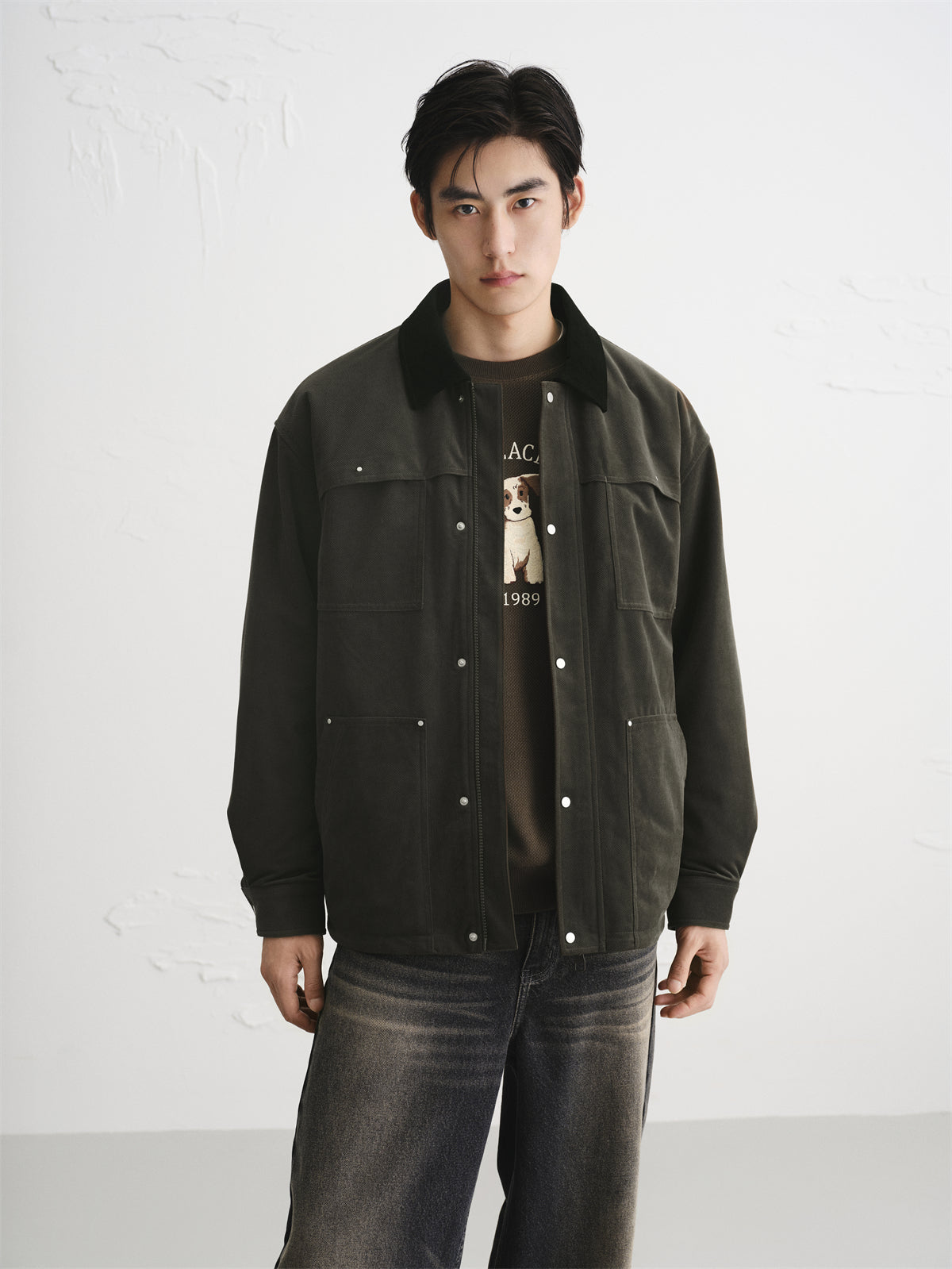 Men's Corduroy Padded Utility Jacket