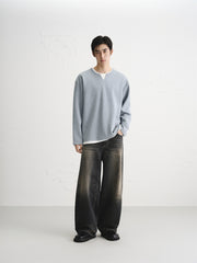 Men's Heavyweight Colorblock Layered-Look T-Shirt