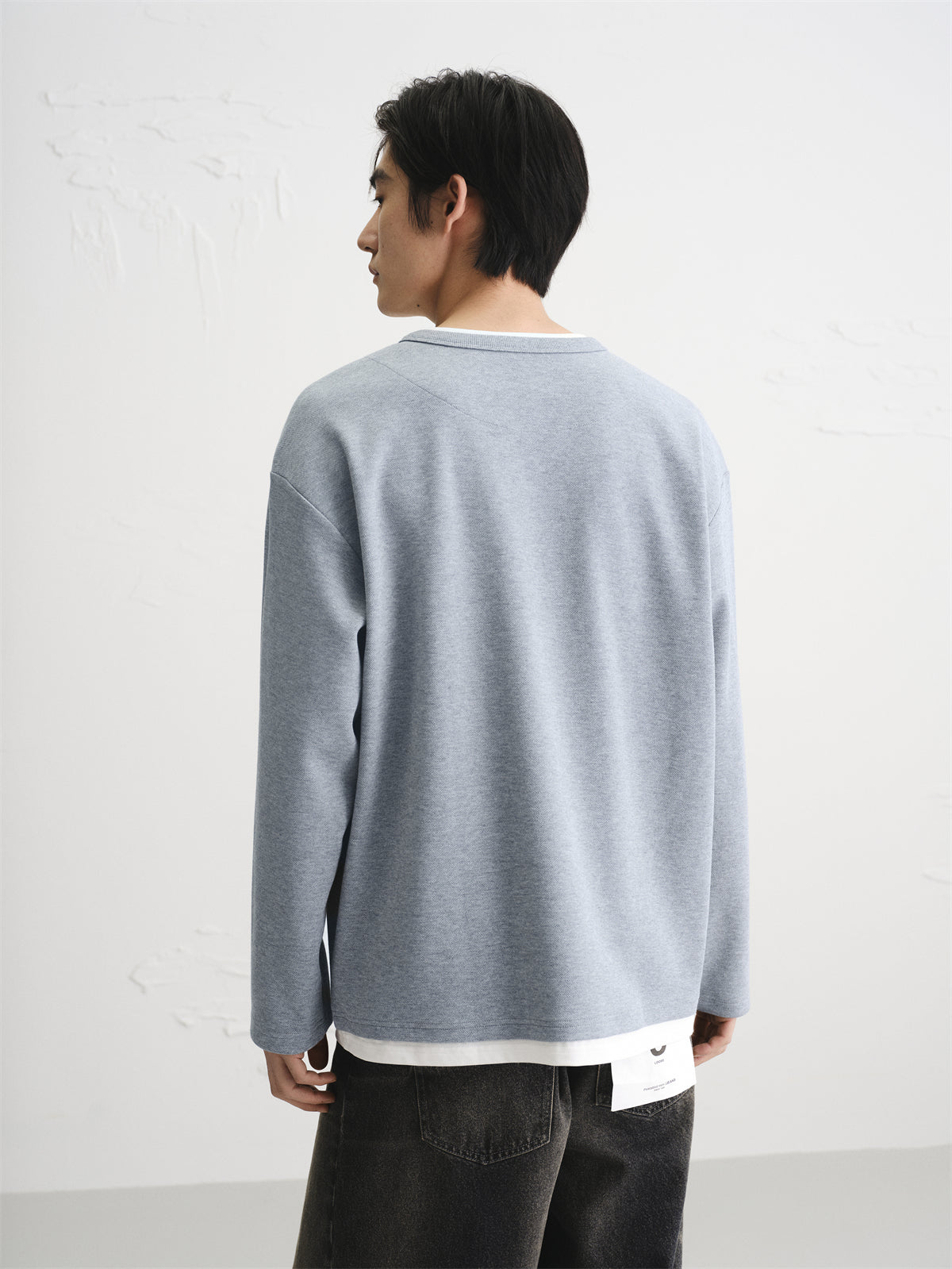 Men's Heavyweight Colorblock Layered-Look T-Shirt