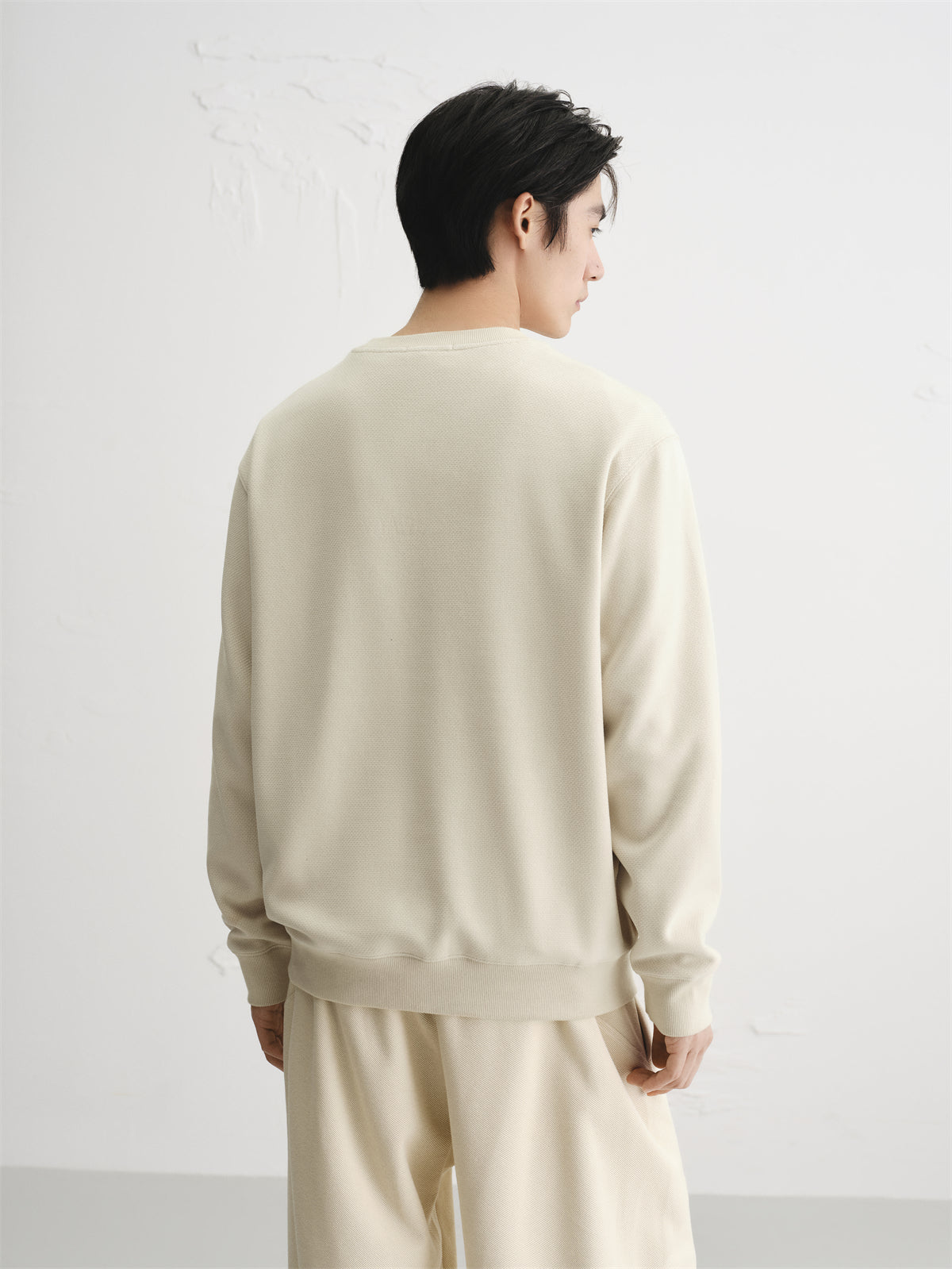 Men's Heavyweight Dog Embroidery Sweatshirt