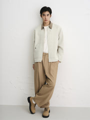 Men's Tweed-Texture Marl Oversized Jacket